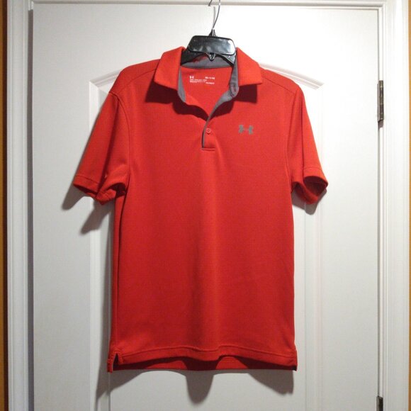 Under Armour Red Men's Polo Shirt - Picture 1 of 3